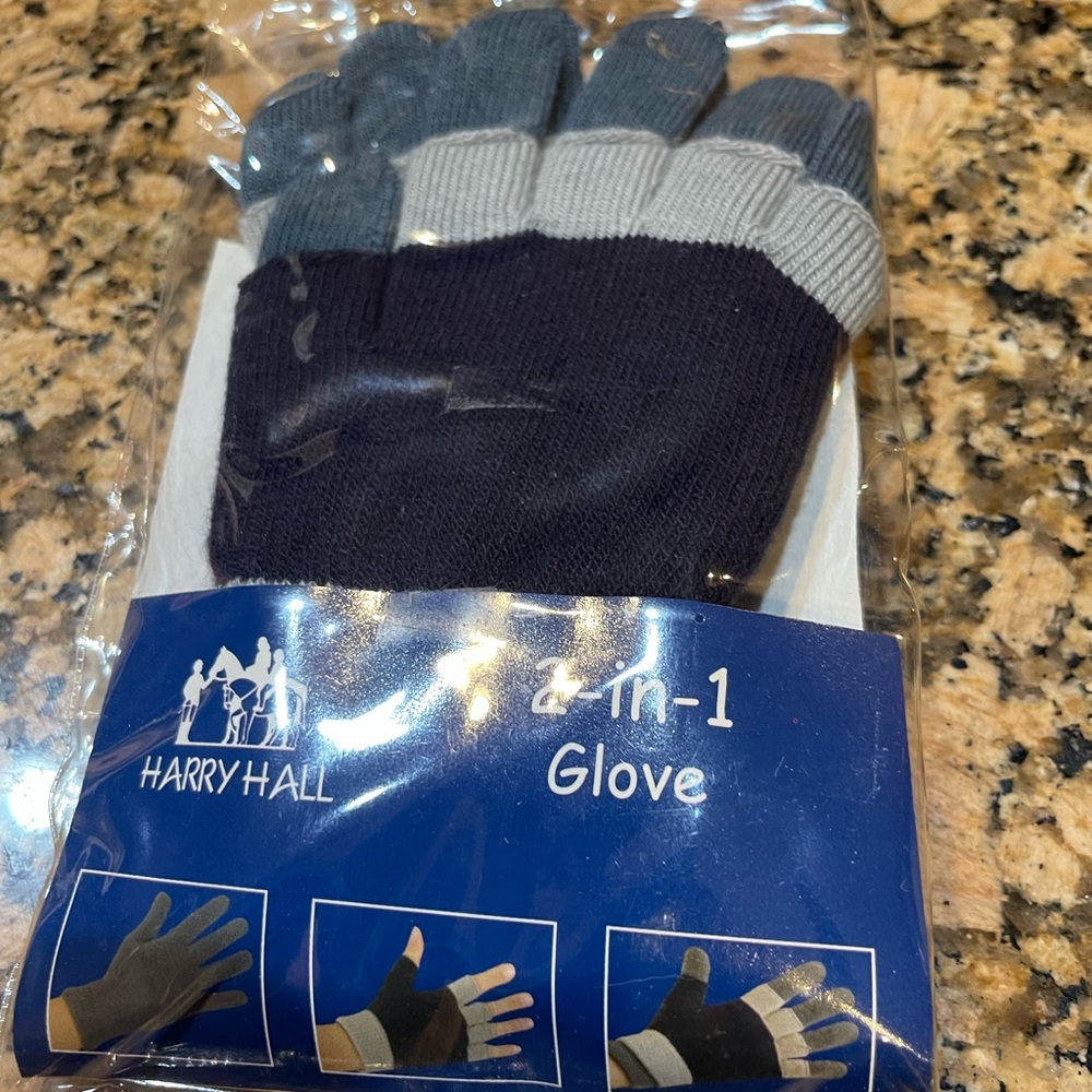 Harry Hall equestrian knit stretch gloves NEW!